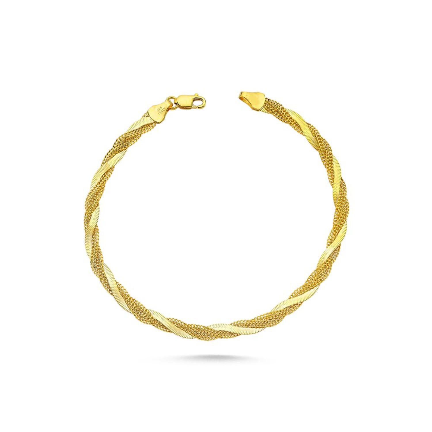 Kırmızı İtalyan Burgu Kalemli Bileklik