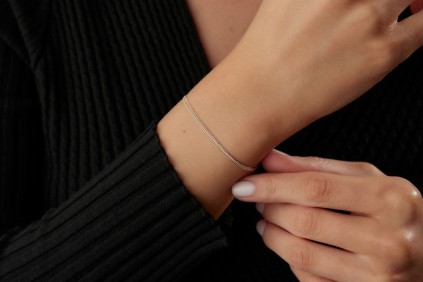 İtalyan İki Sıra Balıksırtı Bileklik