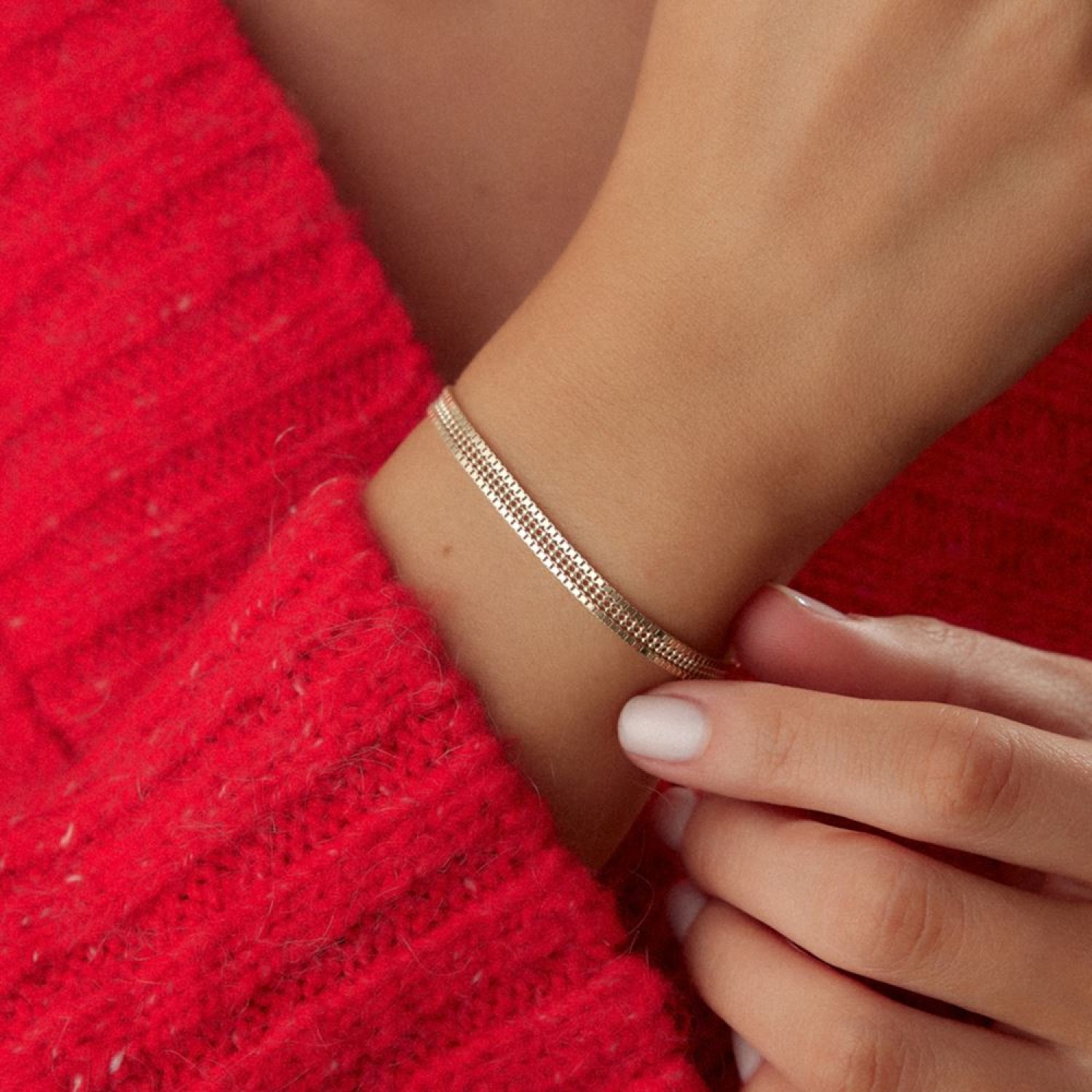 İtalyan Oluklu Kalemli Bileklik