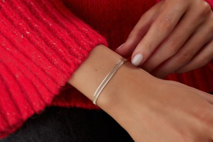 İtalyan Oluklu Kalemli Bileklik