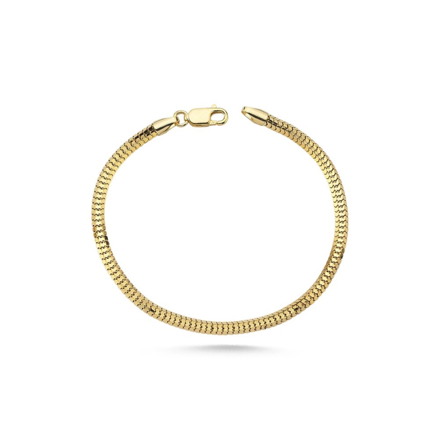 İtalyan Oluklu Balıksırtı Bileklik