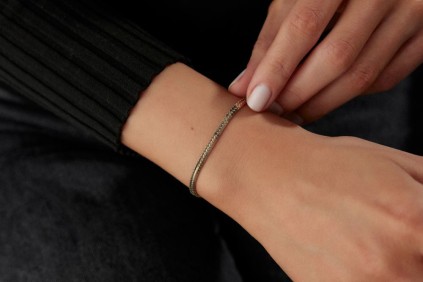 İtalyan Oluklu Balıksırtı Bileklik