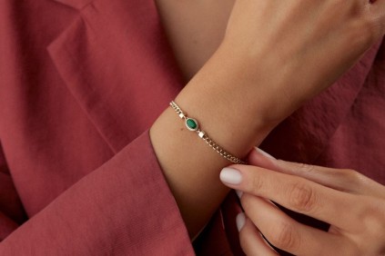 Gurmet Yeşil Taşlı Bileklik