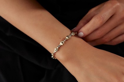 Silindir Dorika Halka Zincir Bileklik