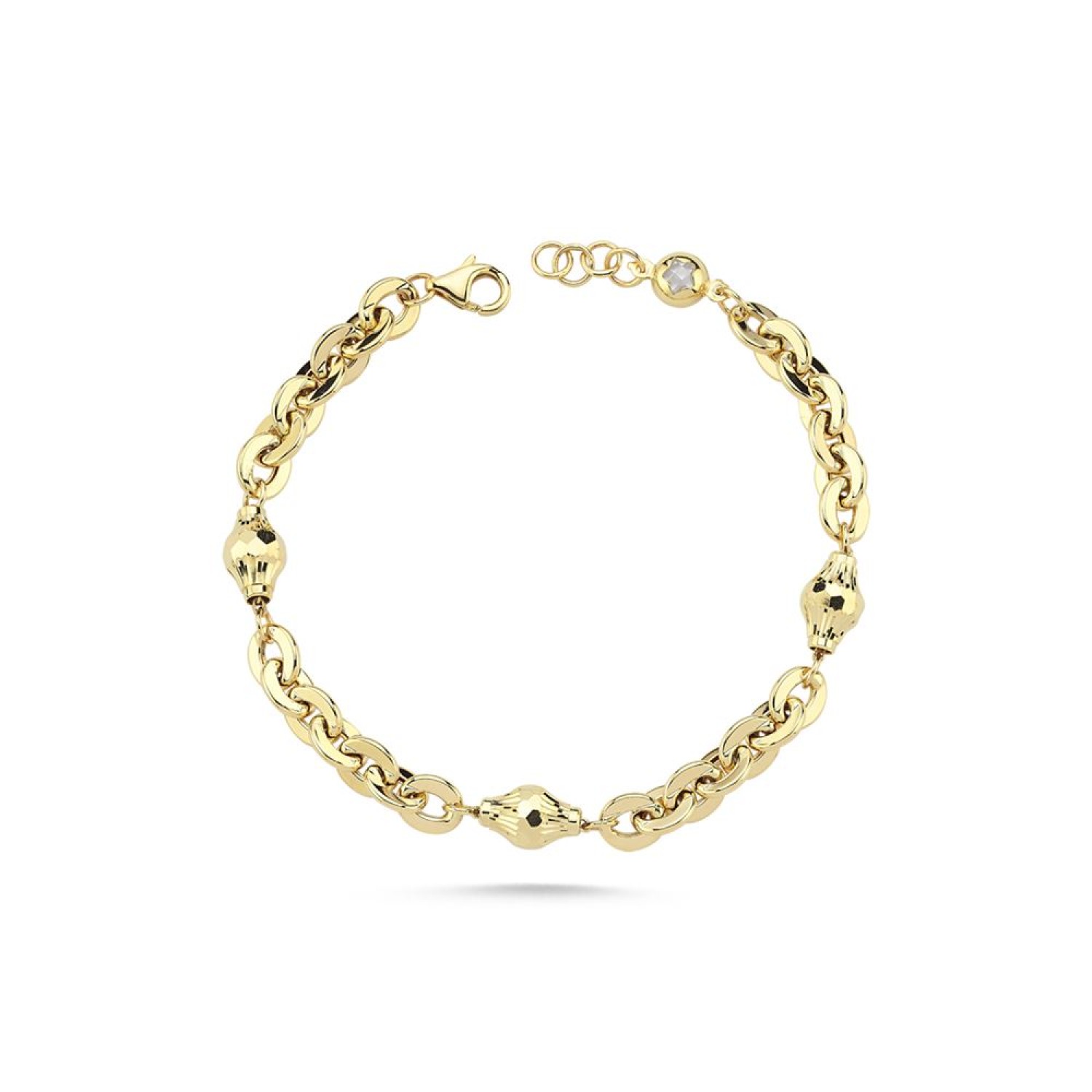 Silindir Kalemli Halka Zincir Bileklik