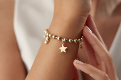 Kalp Yıldız Tektaş Taşlı Toplu Bileklik