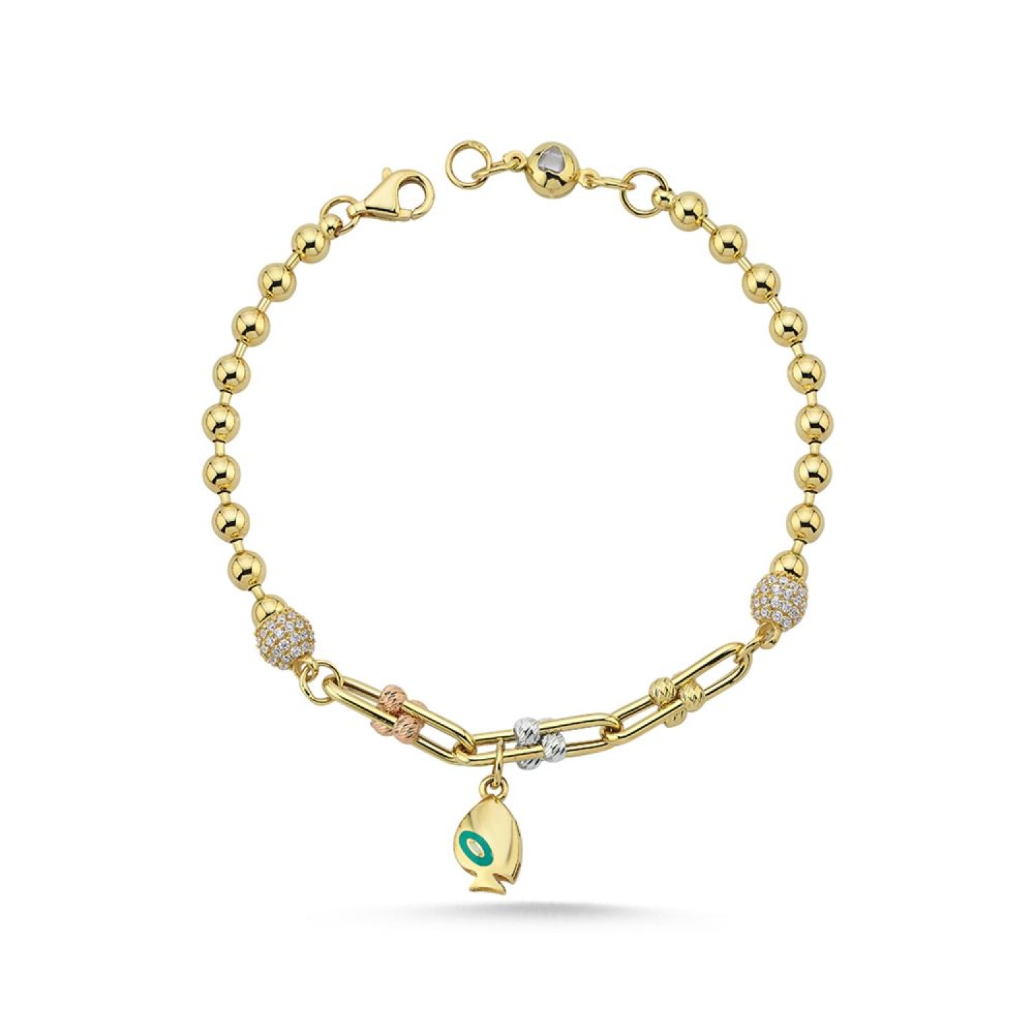 Toplu Dorika Balık Trend Zincir Bileklik