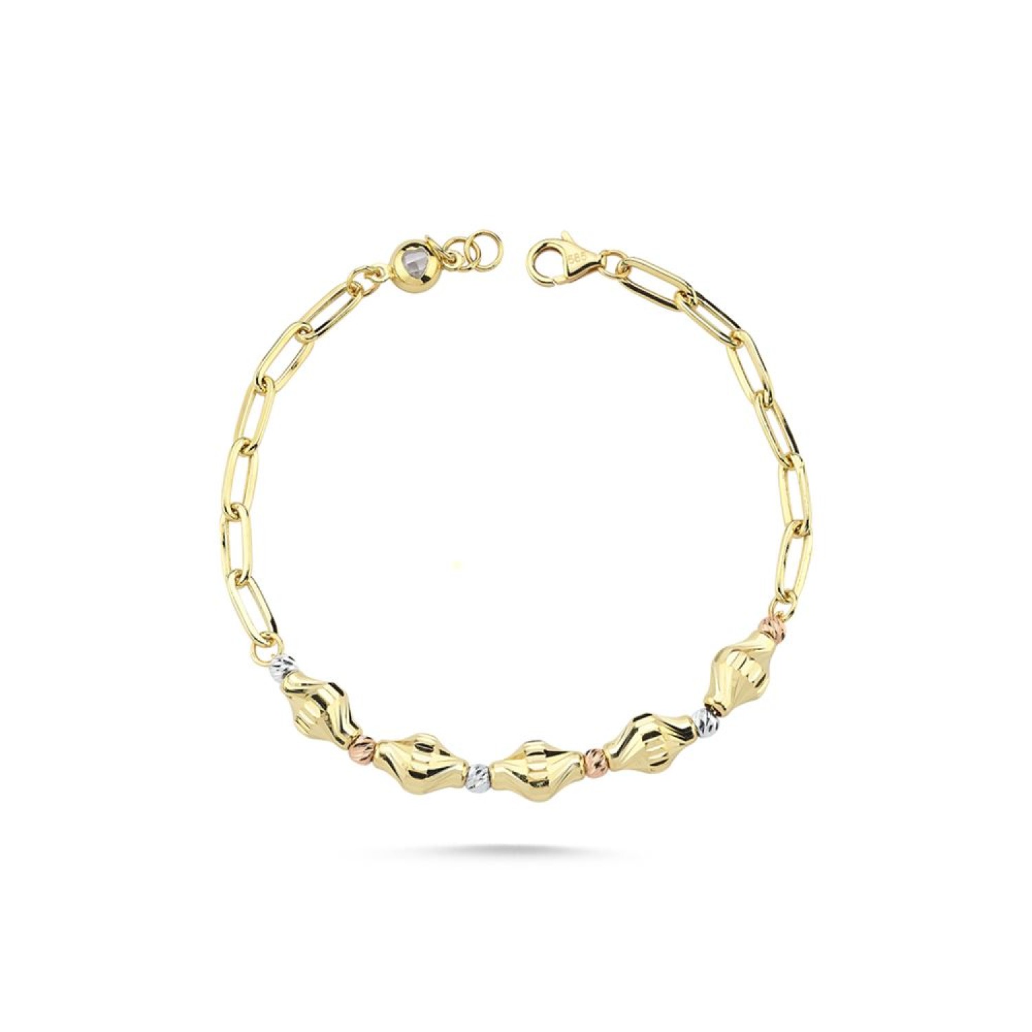 Silindir Dorika Kalemli İki Renk Bileklik