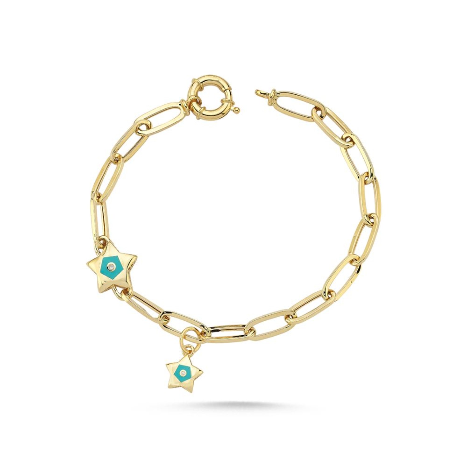 Yıldız Desenli Mineli Bileklik