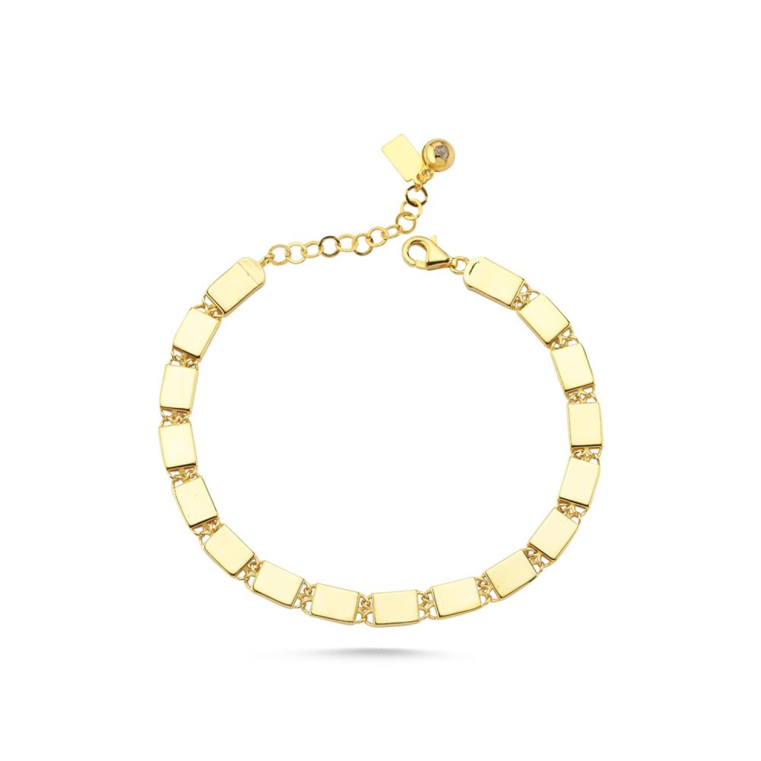 Kırmızı Kare Tasarım Bileklik