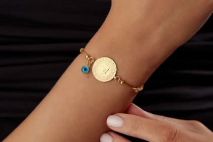 Kırmızı Çeyrekli Dorika Bileklik