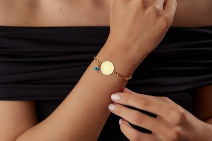 Kırmızı Çeyrekli Dorika Bileklik