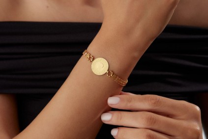 Kırmızı Çeyrekli Bileklik