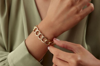 Kırmızı Samanyolu Tek Sıra Bileklik