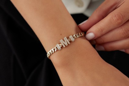 Gurmet Harfli Taşlı Bileklik