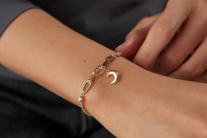 Ay Tasarımlı Bileklik