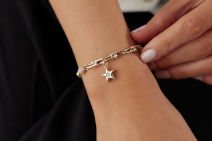 Yıldız Dorika Trend Zincir Topu Bileklik