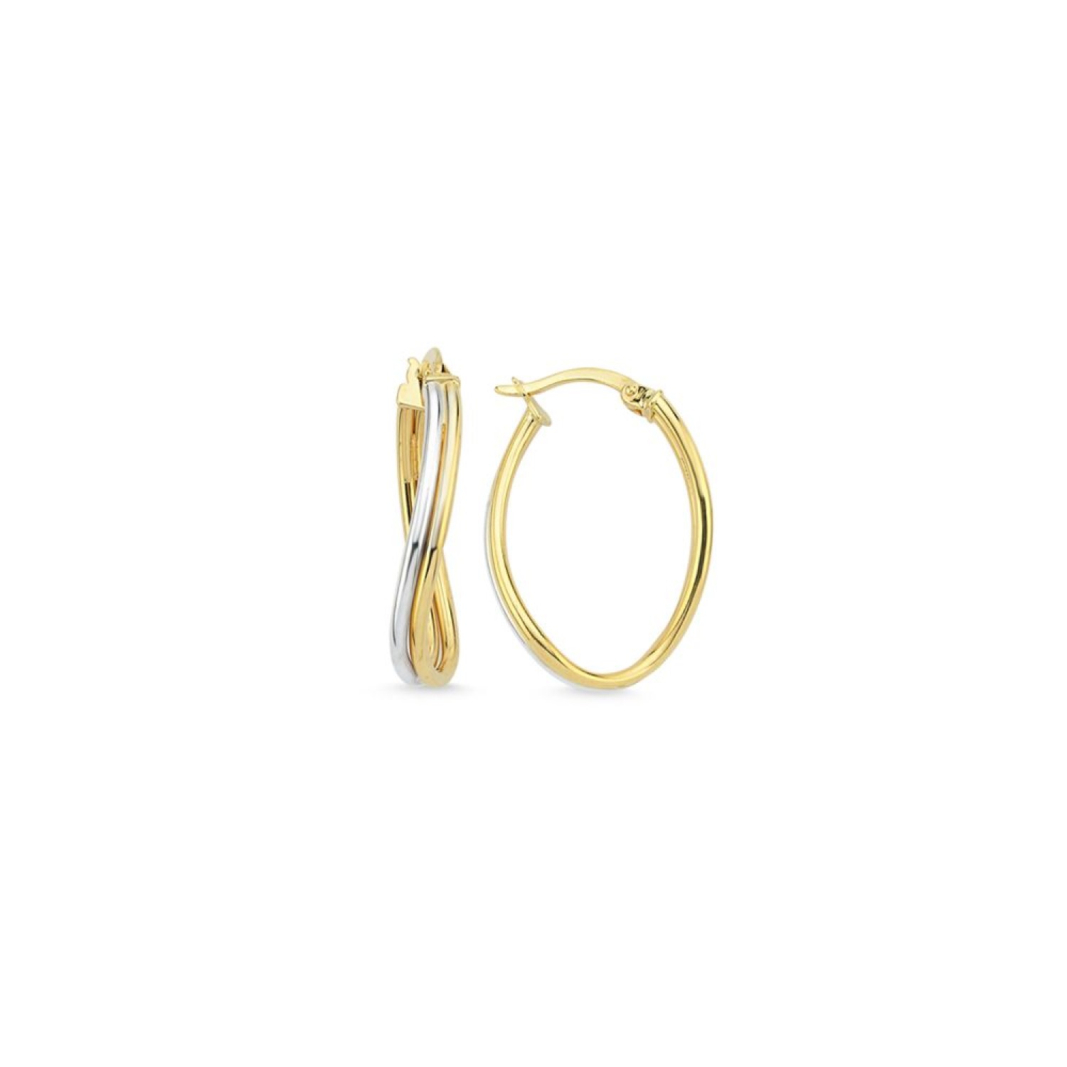 İki Renk Halka Küpe