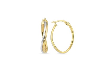 İki Renk Halka Küpe