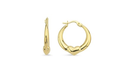 Kalpli Sade Halka Küpe