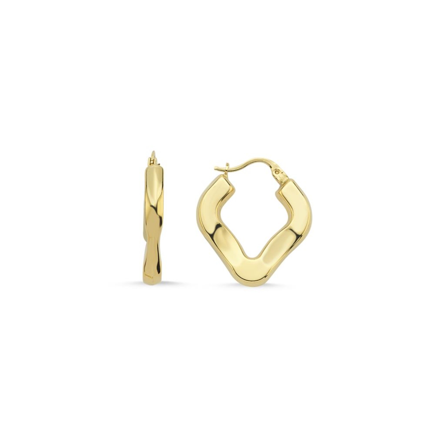 V Sade Tasarım Küpe