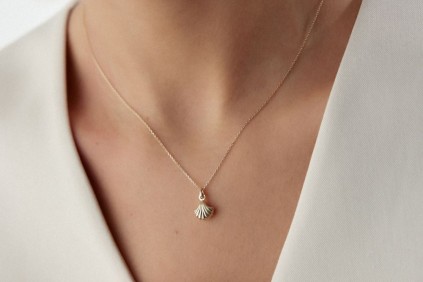 İstiridye Tasarım Kolye