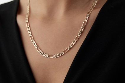 İtalyan Ataç Tasarım Kolye 50 Cm