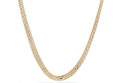 İtalyan Top Sıra Tasarım Kolye 54 Cm