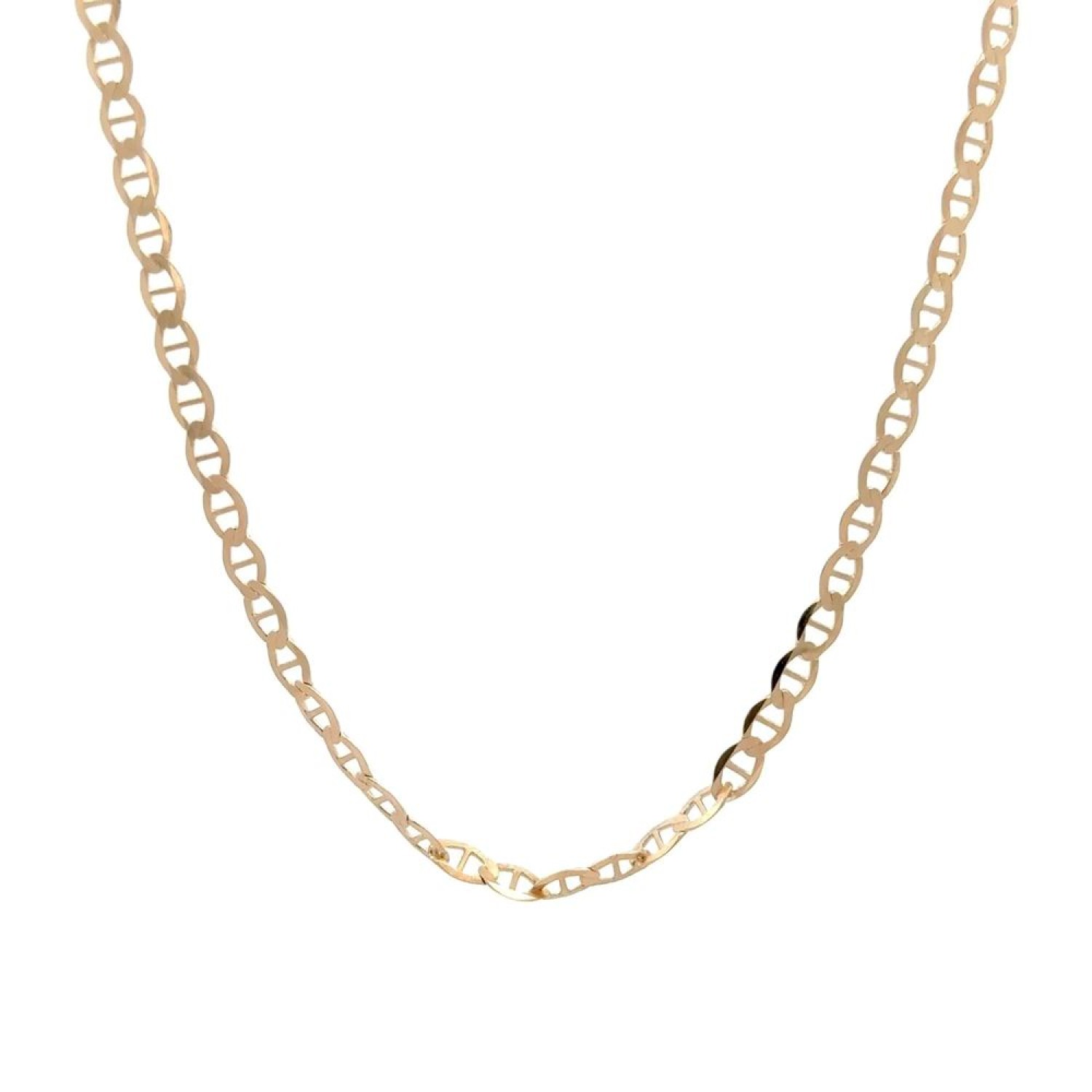 İtalyan Oval Tasarım Kolye 50 Cm