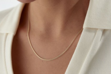 İtalyan Balıksırtı Kolye 54 Cm