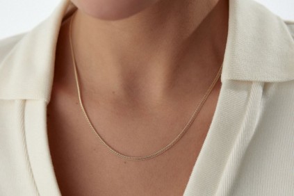 İtalyan Balıksırtı Kolye 54 Cm