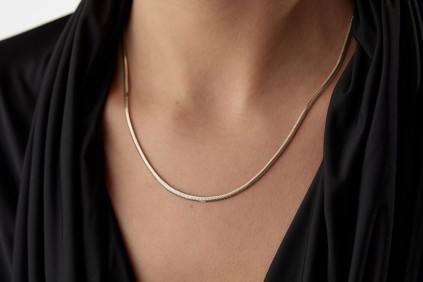 İtalyan Balıksırtı Kolye 54 Cm