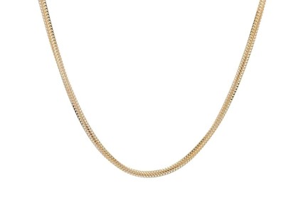 İtalyan Balıksırtı İki Sıra Kolye 54 Cm