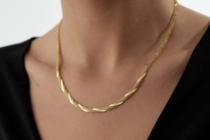 İtalyan Balıksırtı Kalemli Kolye 42 Cm