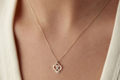 Kalp Ve Sonsuzluk Tasarım Kolye