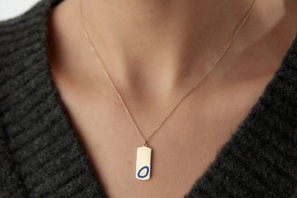 Aynalı Ve Mineli Kolye