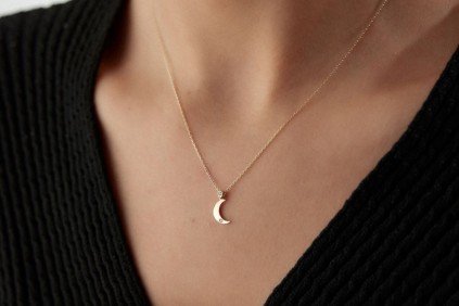 Ay Hilal Tasarım Kolye