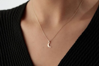 Ay Hilal Tasarım Kolye