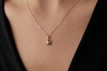 Taşlı Yıldız Kolye