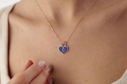 Kilit Kalp Kolye