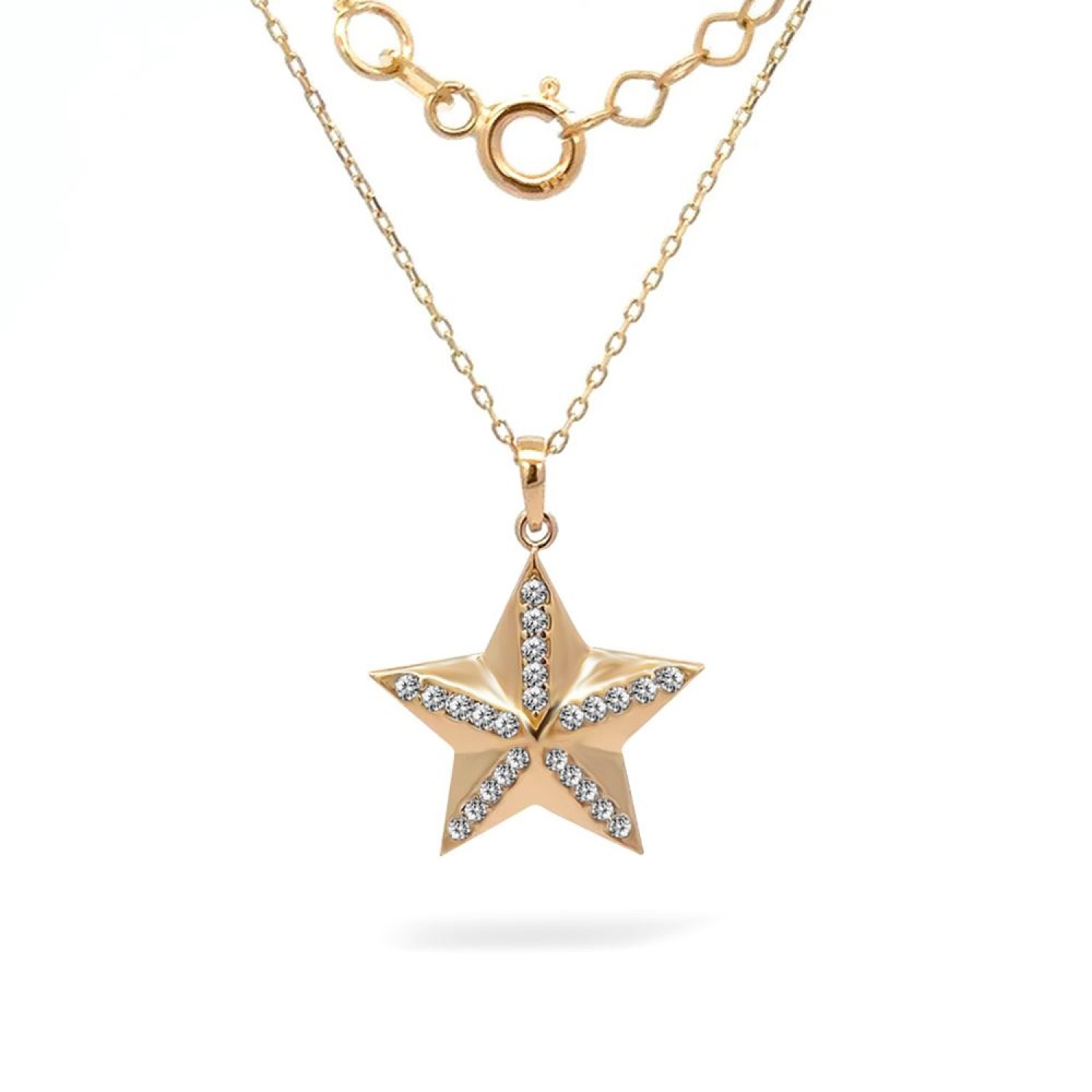 Deniz Yıldızı Taşlı Kolye