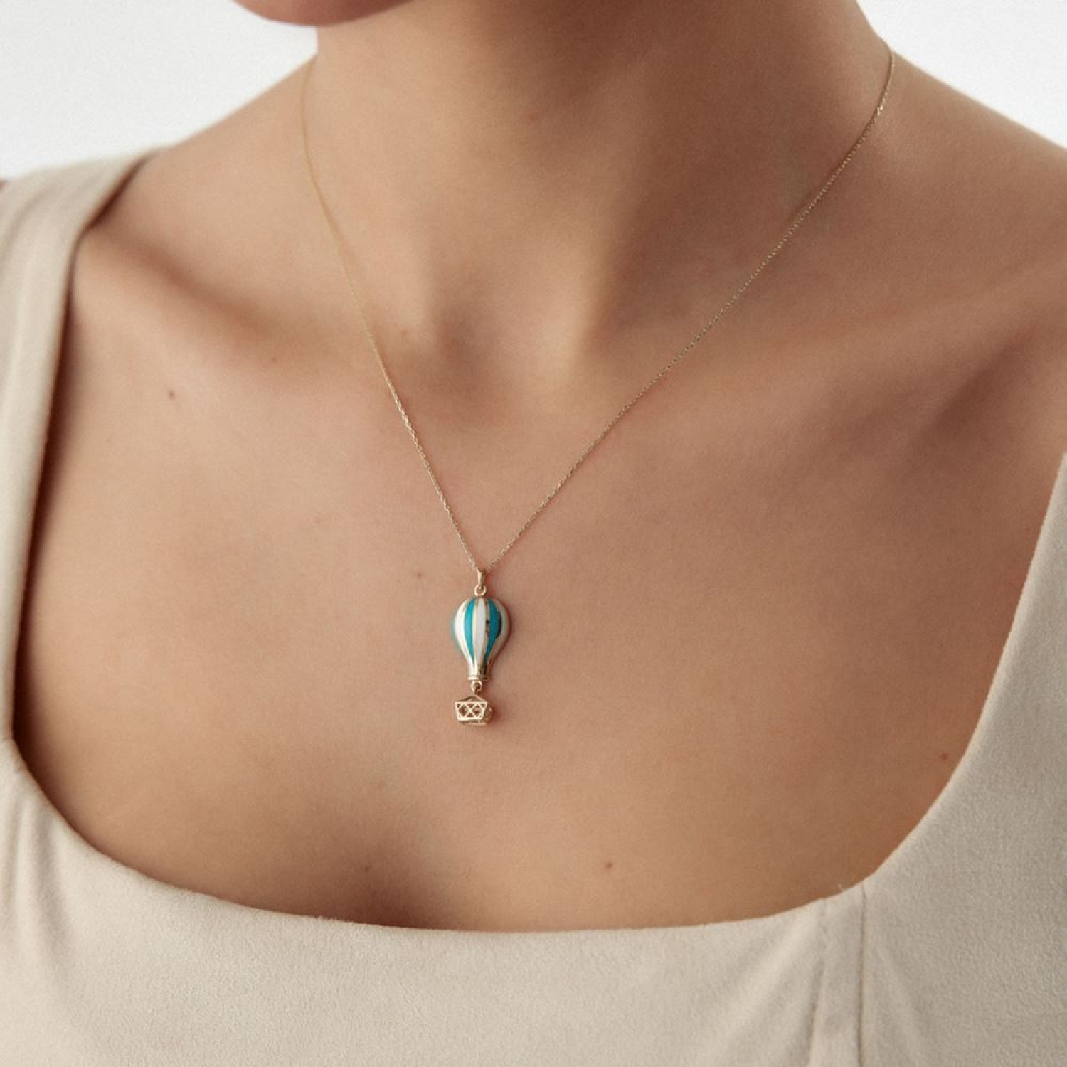 Kapadokya Balonlu Kolye