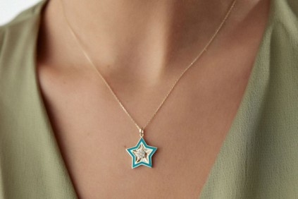 Yıldız Mineli Kolye