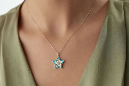 Yıldız Mineli Kolye