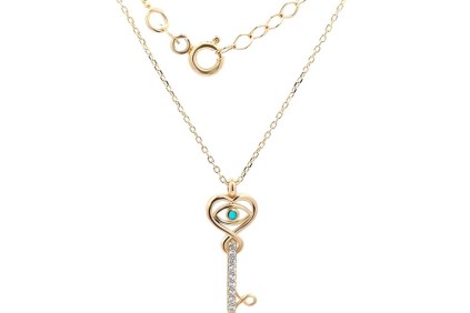 Anahtar Taşlı Kolye