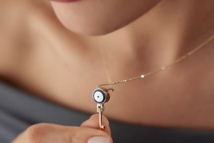 Anahtarlı Nazar Mine Kolye