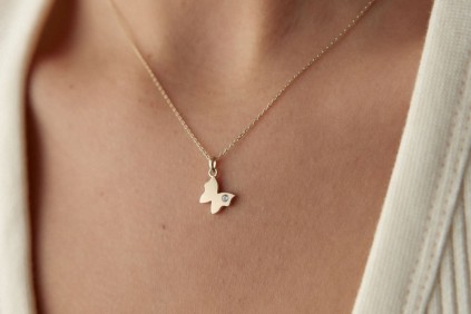 Kelebek Tasarım Kolye